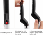 2 in 1 Ionic Hair Straightening Brush - Image 