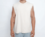 Acid Washed Tank Top in Off White - Image 