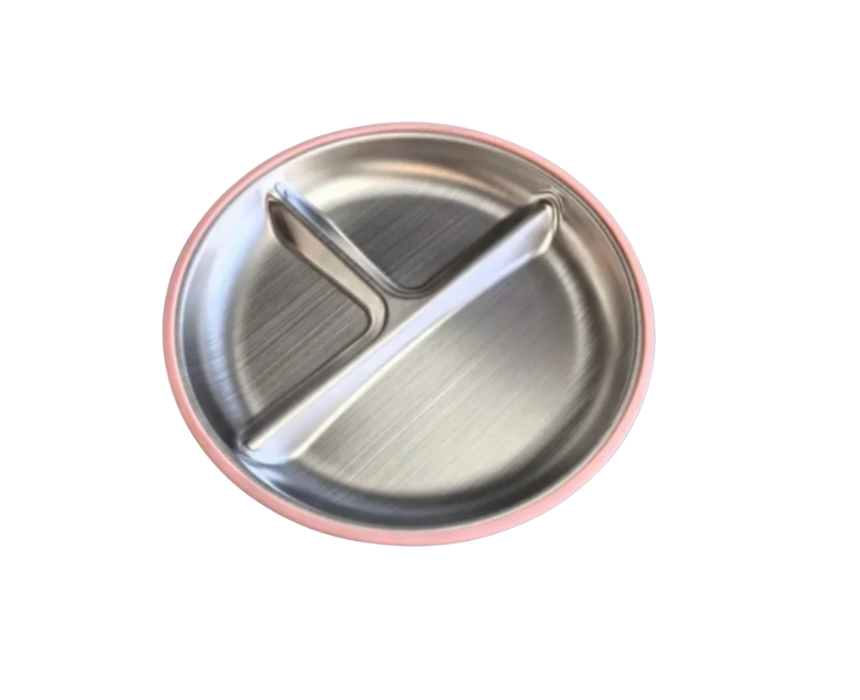 24 Little Nibble Stainless Steel Plate - Image 1