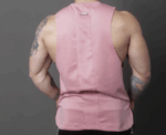 Oversized Fit Tank Top in Pink - Image 