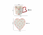 Heart Shaped Mug with Coaster - Image 