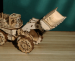 Bulldozer 3D Mechanical Wooden Puzzle - Image 