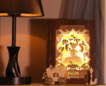 The Princess Tales Story Book Lamp 3D Wooden Puzzle With Lights - Image 