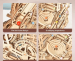 Dynamic Marble Run 3D Mechanical Wooden Puzzle - Image 