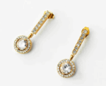 Halo Drop Earrings - Image 