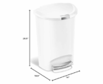 SimpleHuman 50L Kitchen Step Soft-Close Lid Trash Can - Image 