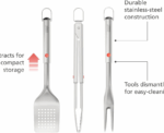 Joseph Joseph GrillOut 3-Piece Stainless Steel BBQ Tool Set - Image 
