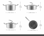 Karaca 5-Ply PowerSteel 7-Piece Cookware - Image 
