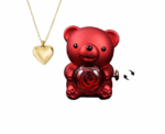 Eternal Rose and Necklace Teddy - Image 