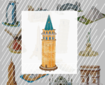 3D Puzzle - Galata Tower Small Size - Image 