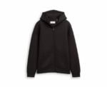 Tom Tailor Relaxed Fit Hoodie Sweat Black Jacket From Scuba - Image 