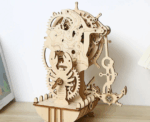 Pirate Clock 3D Mechanical Wooden Puzzle - Image 