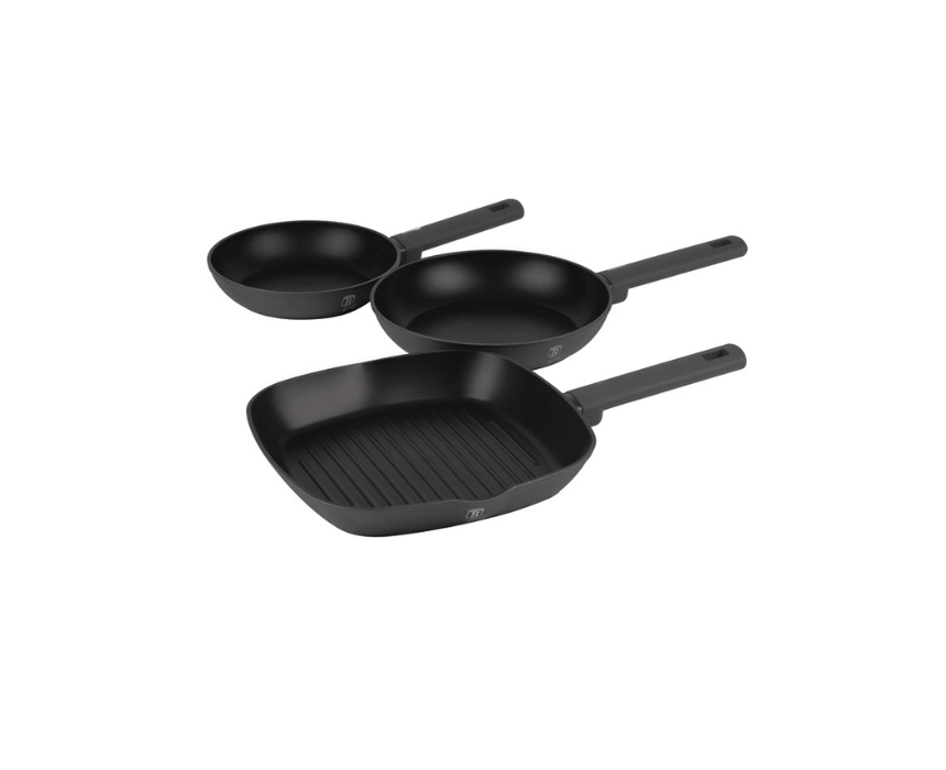 3 Piece Fry Pan Set in Anthracite 3 Piece Fry Pan Set in Anthracite - Image 1