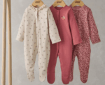 Cherry Sleepsuits Set of 3 - Image 