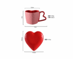 Red Heart Shaped Mug - Image 
