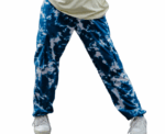 Tie Dye Sweatpants in Petrol Blue - Image 