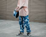 Tie Dye Sweatpants in Petrol Blue - Image 