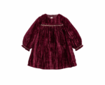 Velvet Dress in Burgandy - Image 