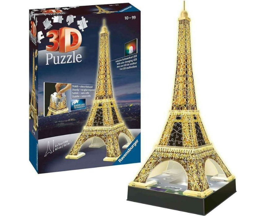 3D Puzzle 216 Pieces Eiffel Tower 3D Puzzle 216 Pieces Eiffel Tower - Image 1