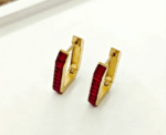 Ruby Arc Earrings - Image 