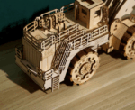 Bulldozer 3D Mechanical Wooden Puzzle - Image 