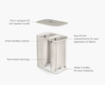 Joseph Joseph Tota Luxe 90L Laundry Separation Basket - Image 