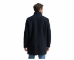 Tom Tailor 2-in-1 Woollen Navy Coat with Detachable Inner Jacket - Image 