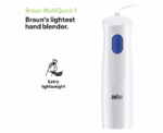 Braun MultiQuick 1 White Hand Blender MQ10.001 - Image 