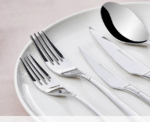 Karaca Elegance Holey Platinum 84-Piece Cutlery - Image 