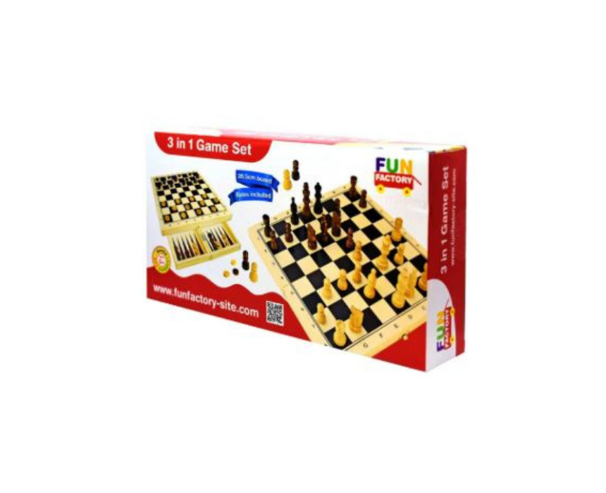 4 3 in 1 Fold Up Game Set - Image 1
