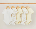 Sleepsuits Set of 5 in Yellow - Image 