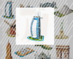 3D Puzzle - Burj Al Arab Small Size - Image 