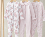 Long Sleeve Sleepsuits Pack of 3 - Image 