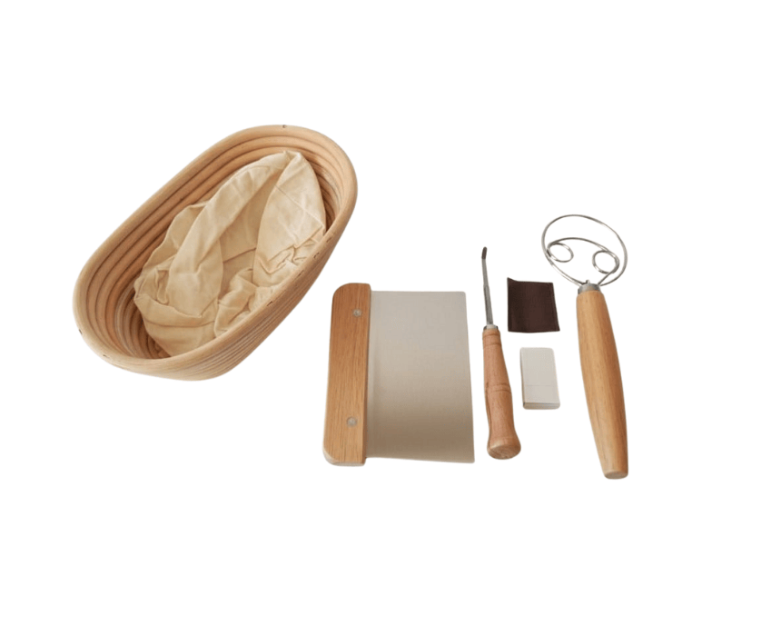 5 Sourdough Baking Beginner's kit - Oval Banneton - Image 1