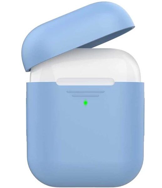 Ultra-Slim Scratch Resistant Silicon Case For Airpods Blue#Aircase.Blue