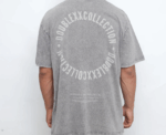 Acid Washed Unisex Tee in Bluish Gray - Image 