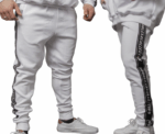 Regular Fit Sweatpants in White - Image 
