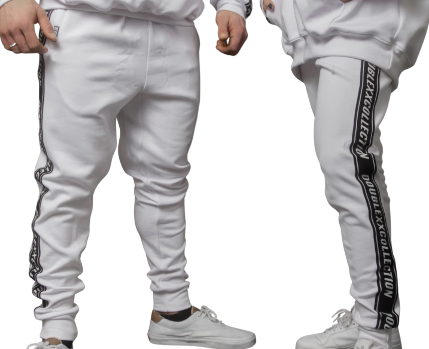 9 Regular Fit Sweatpants in White - Image 1