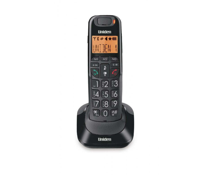 Big Button Big Numbers & Audio Boost Cordless Phone Black Cordless Phone Men Phone Black - Image 1