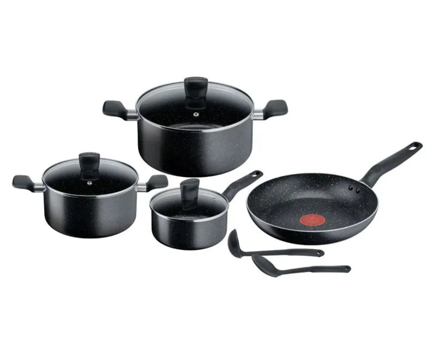 Cookware Set 9 Pieces Dark Stone Cookware Set 9 Pieces Dark Stone - Image 1