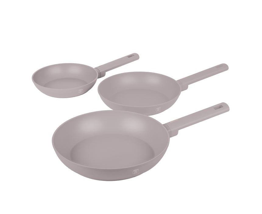 Frypan Set 3 Pieces in Taupe Frypan Set 3 Pieces in Taupe - Image 1