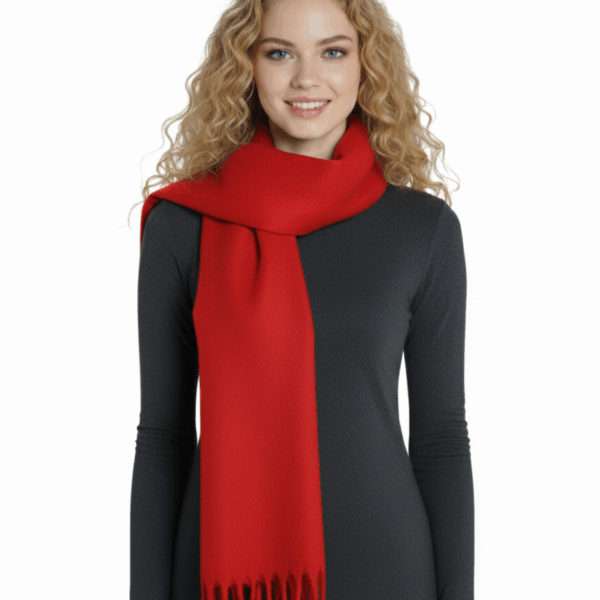Warm Red Basic Scarf