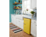 Retro Fridge 90L in Yellow - Image 