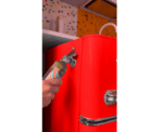 Retro Mini Fridge Freezer Red - Image 
