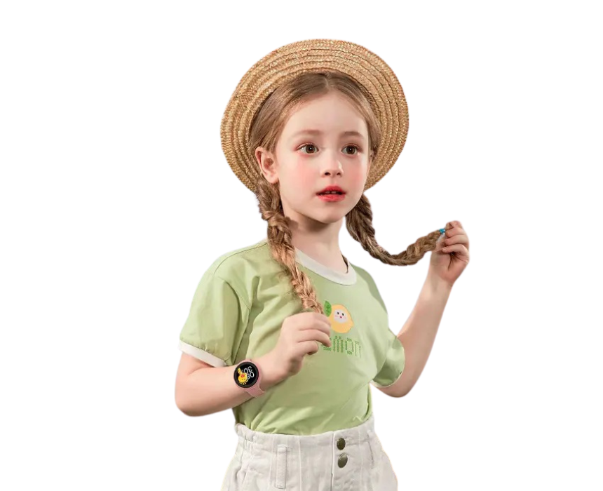 Untitled design 4G Kids GPS Smart Watch With JuniCare App Pink PD KDSWT PK - Image 1