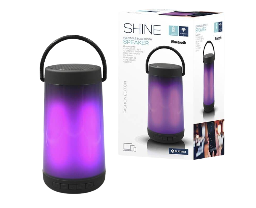 Untitled design Speaker Closnik Bluetooth 5W Full Led - Image 1