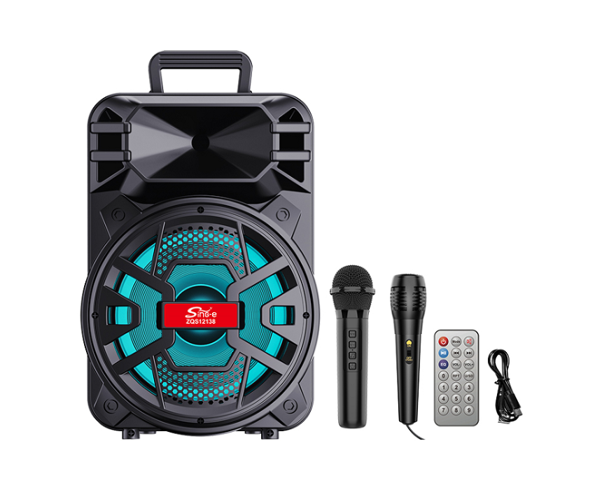 Untitled design SING E ZQS12138 Wireless Karaoke Speaker - Image 1