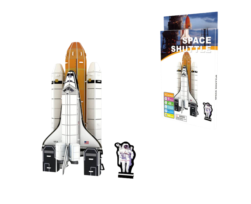 Untitled design Space Shuttle 3D Foam Puzzle Small - Image 1