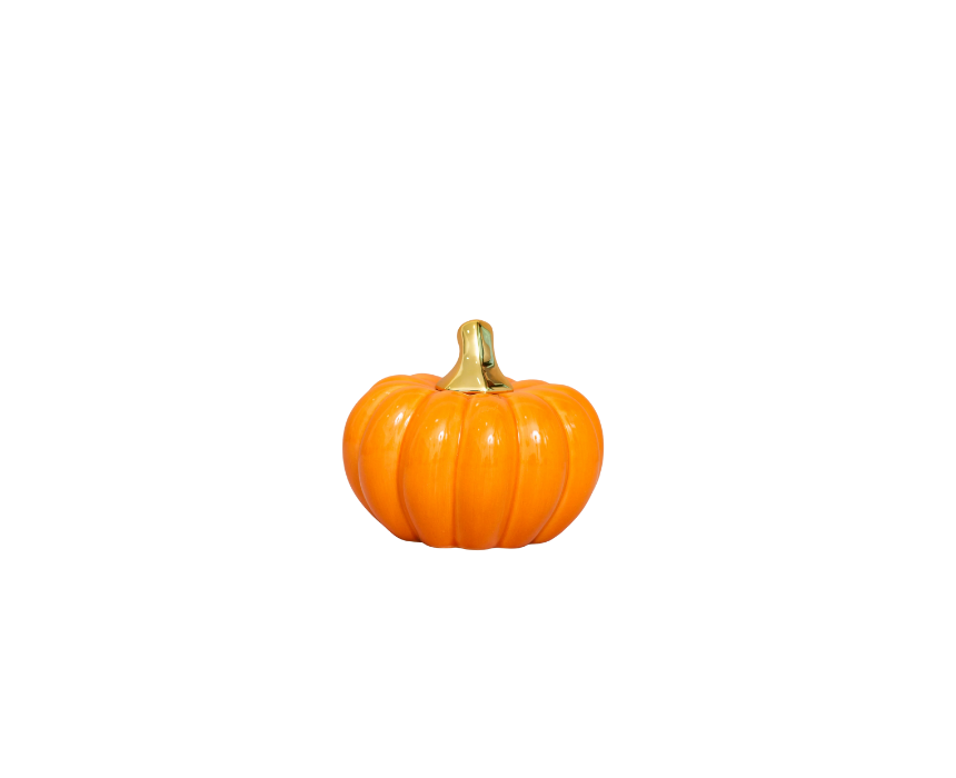 Untitled design - 2026-01-15T104331.504 Classic Orange Pumpkin Ceramic Decor - Image 1