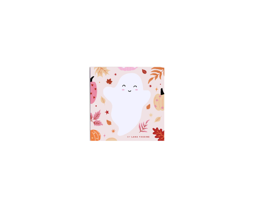 Untitled design - 2026-01-15T104706.017 Pumpkin Spice Mini Ghost Notepad - Image 1